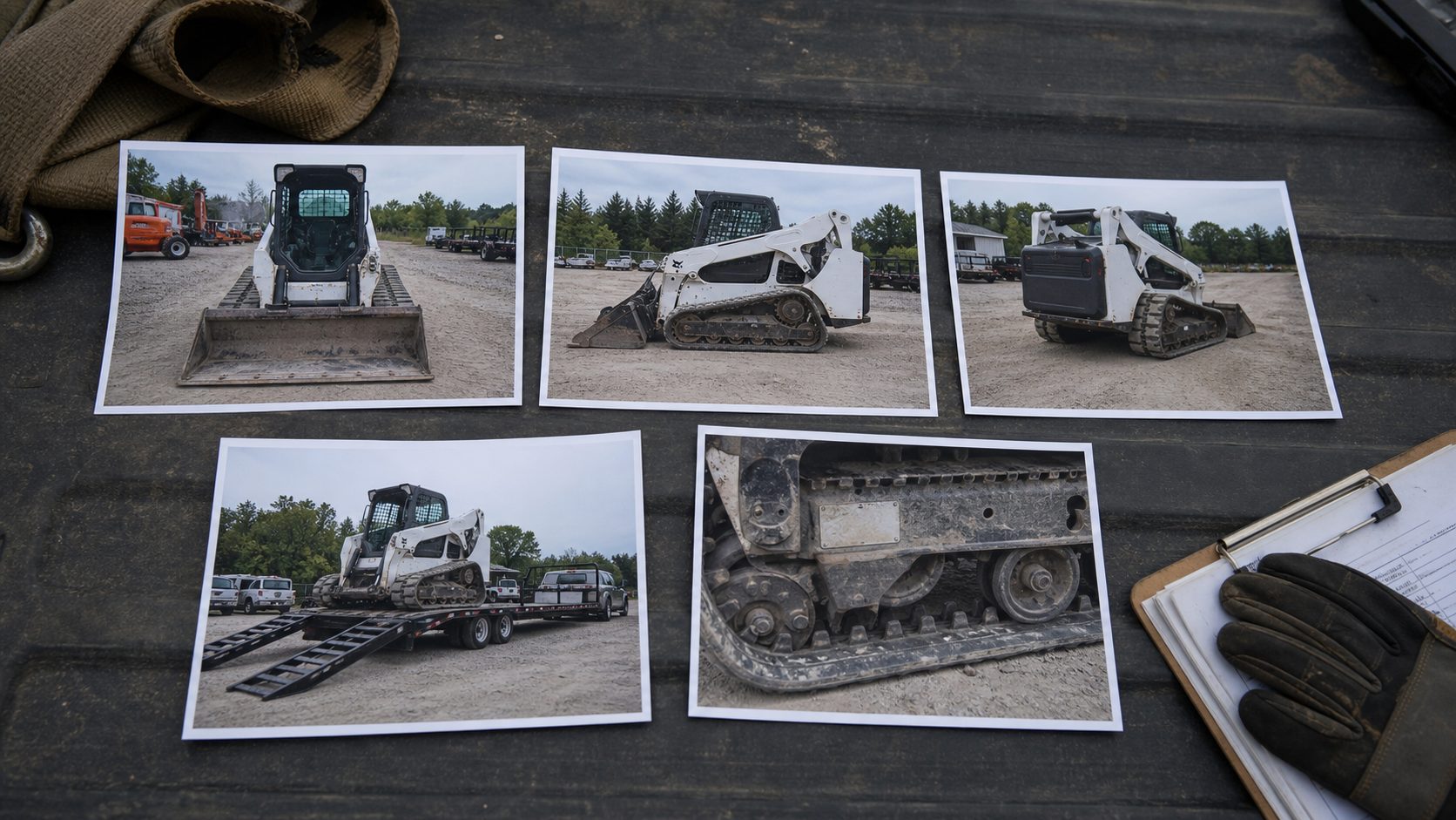 The set of photos that makes an equipment quote easier to review for equipment hauling transport planning.